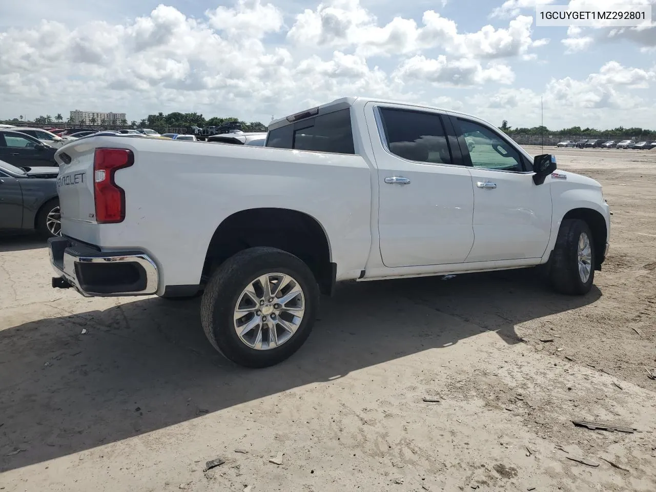 2021 Chevrolet Silverado K1500 Ltz VIN: 1GCUYGET1MZ292801 Lot: 68841264