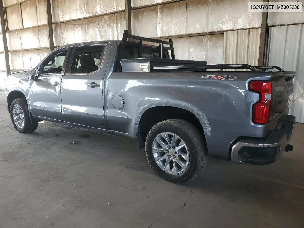 2021 Chevrolet Silverado K1500 Ltz VIN: 1GCUYGET1MZ305238 Lot: 68884534