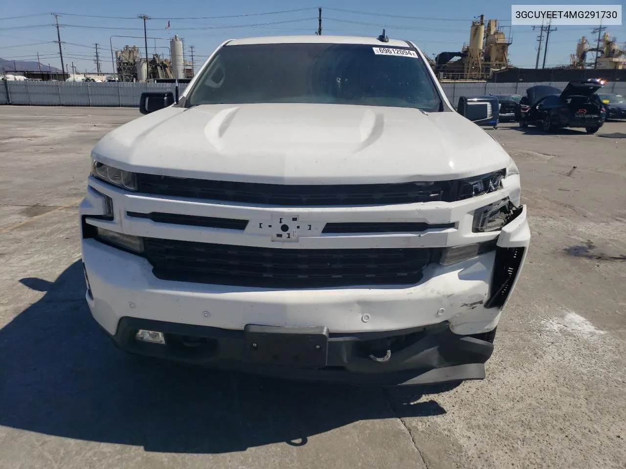 2021 Chevrolet Silverado K1500 Rst VIN: 3GCUYEET4MG291730 Lot: 69612094