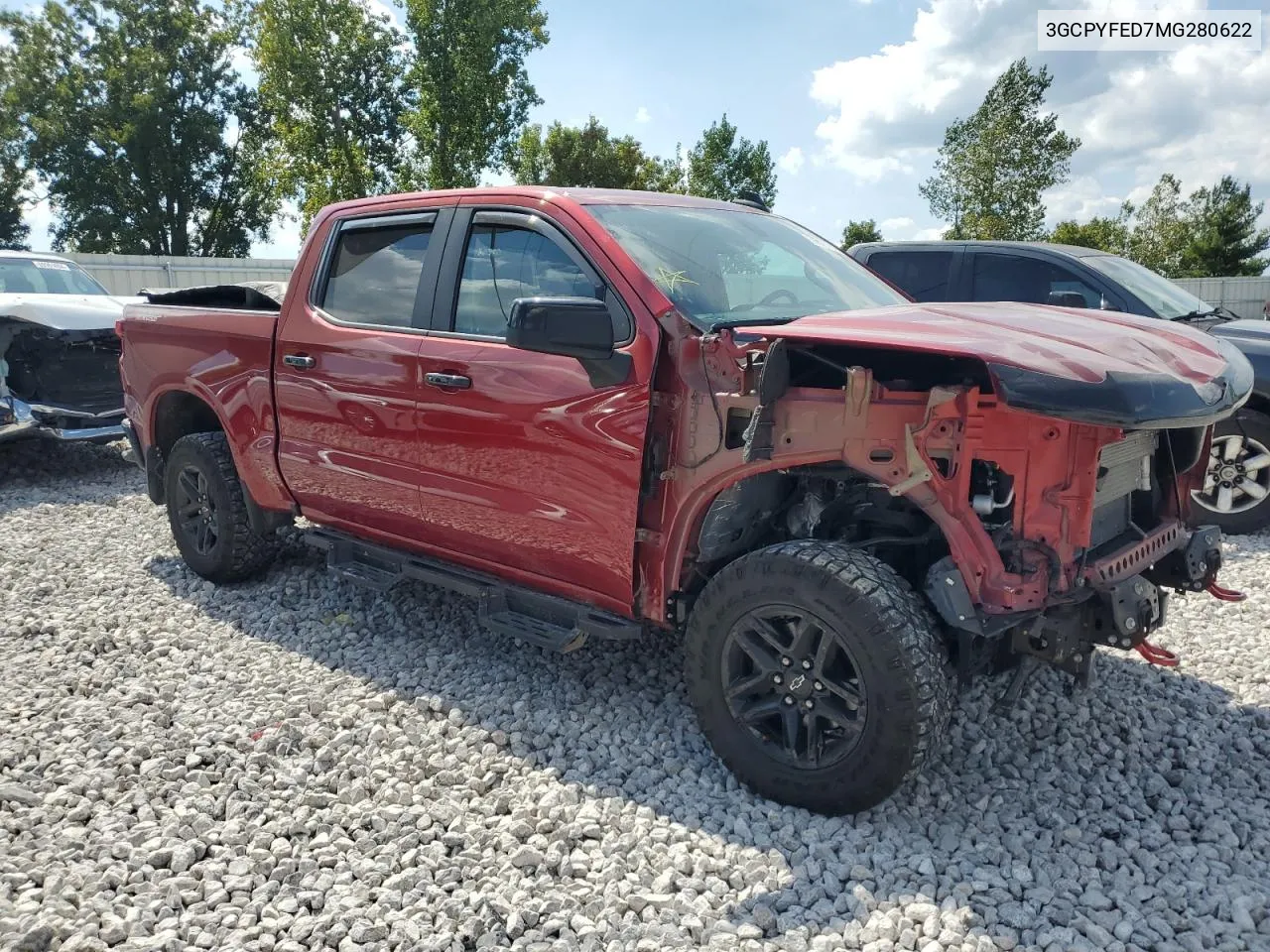 2021 Chevrolet Silverado K1500 Lt Trail Boss VIN: 3GCPYFED7MG280622 Lot: 69871114