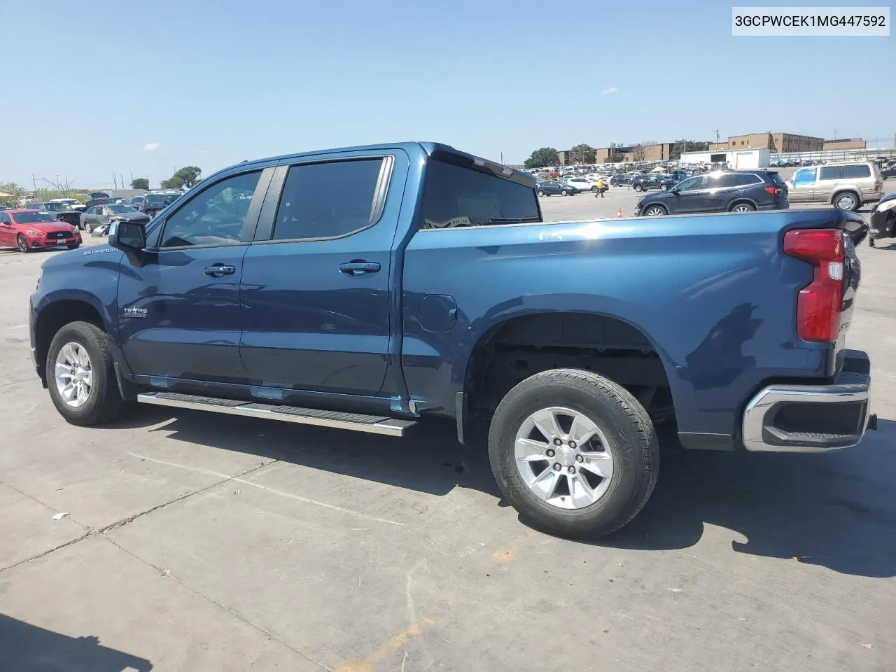 2021 Chevrolet Silverado C1500 Lt VIN: 3GCPWCEK1MG447592 Lot: 69987474