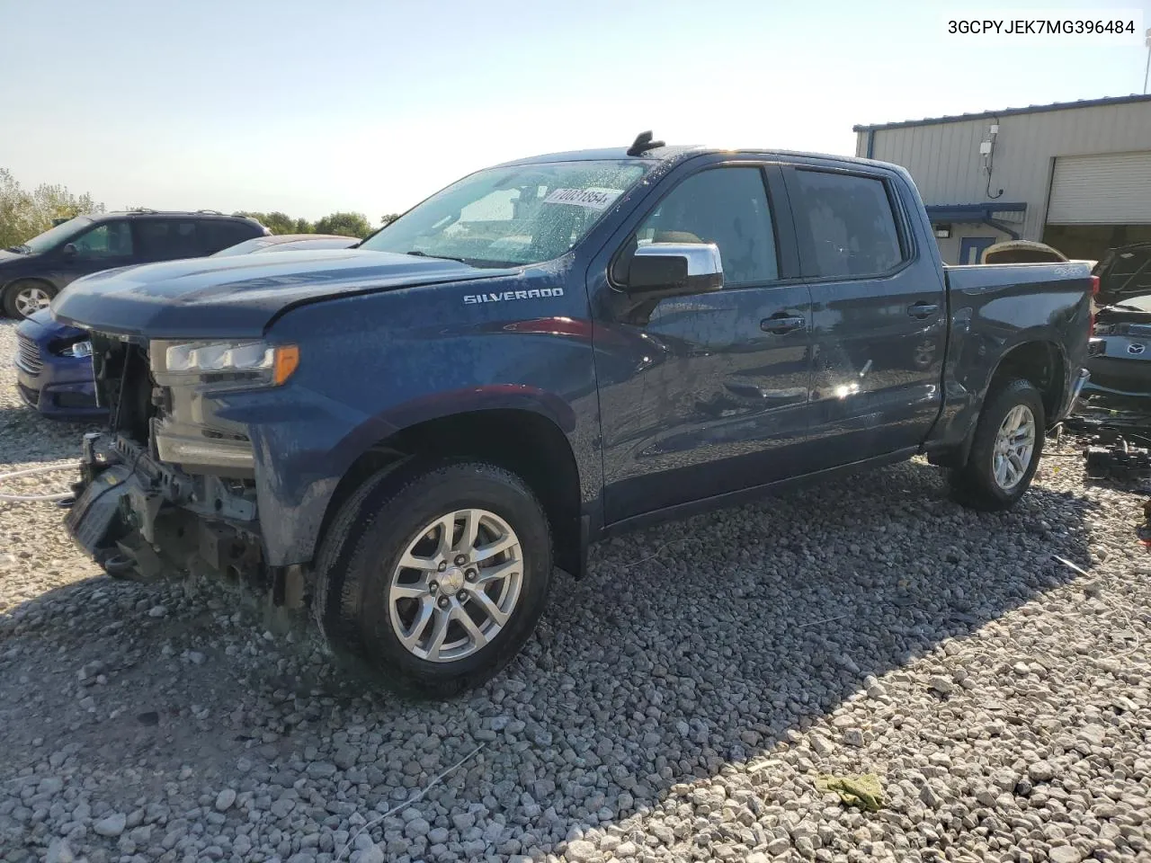 2021 Chevrolet Silverado K1500 Lt VIN: 3GCPYJEK7MG396484 Lot: 70031854