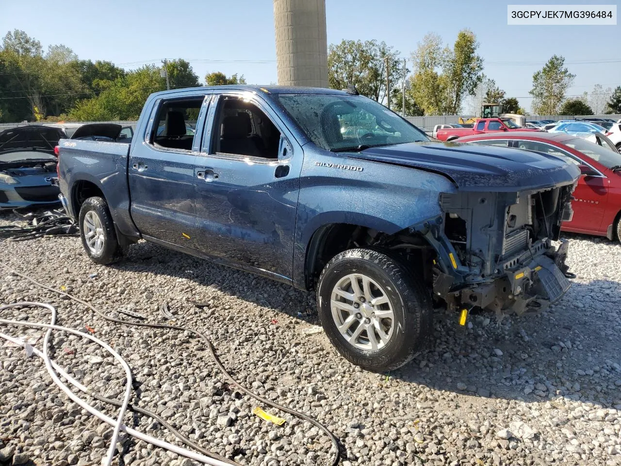 2021 Chevrolet Silverado K1500 Lt VIN: 3GCPYJEK7MG396484 Lot: 70031854