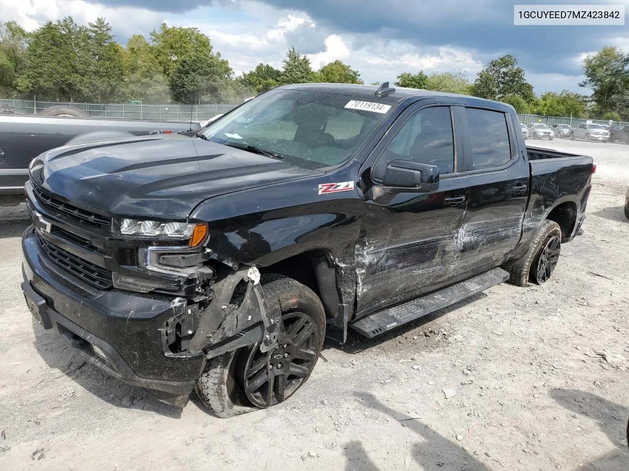 2021 Chevrolet Silverado K1500 Rst VIN: 1GCUYEED7MZ423842 Lot: 70119134