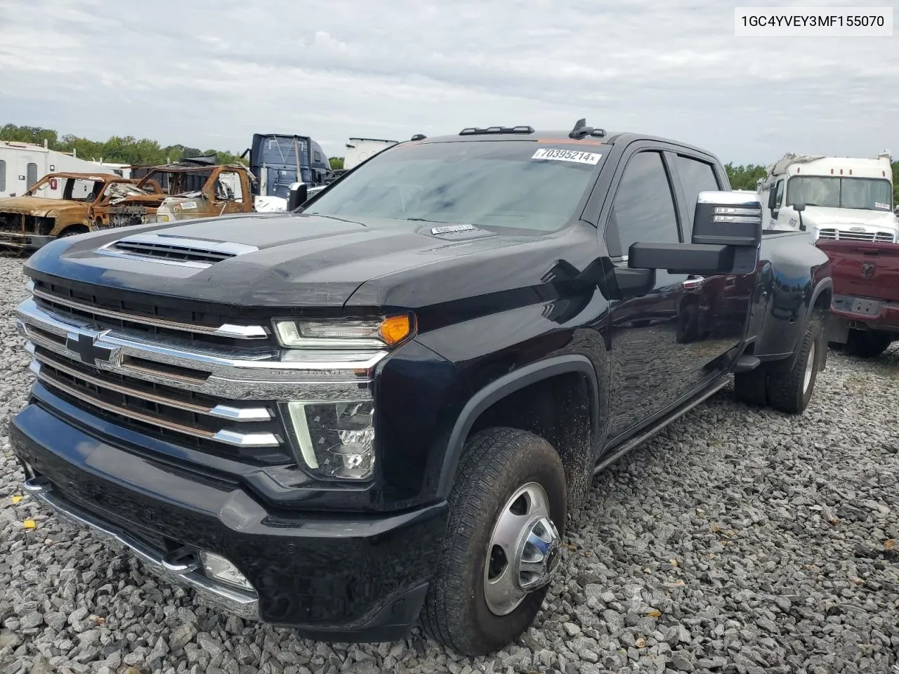 2021 Chevrolet Silverado K3500 High Country VIN: 1GC4YVEY3MF155070 Lot: 70395214