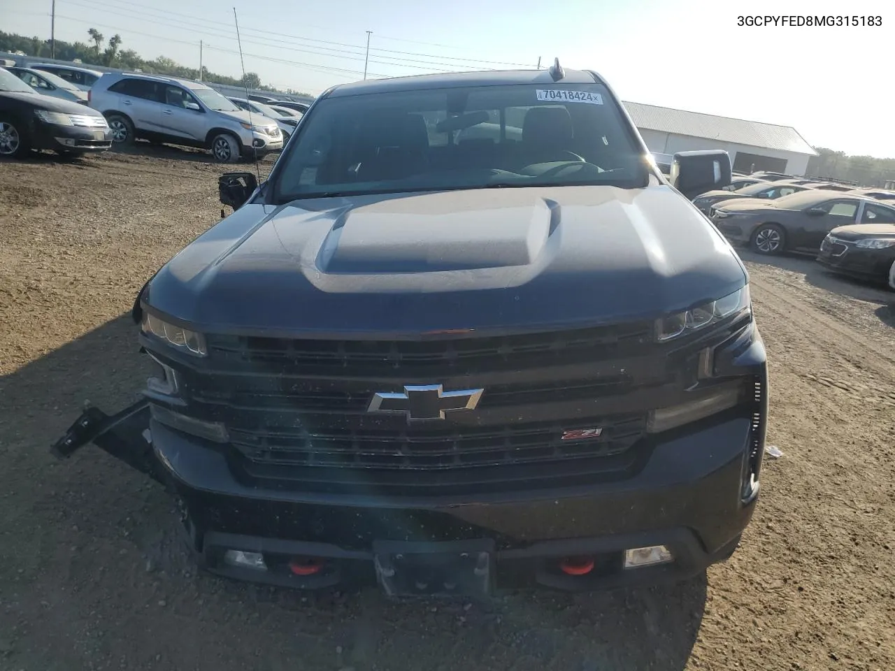 2021 Chevrolet Silverado K1500 Lt Trail Boss VIN: 3GCPYFED8MG315183 Lot: 70418424