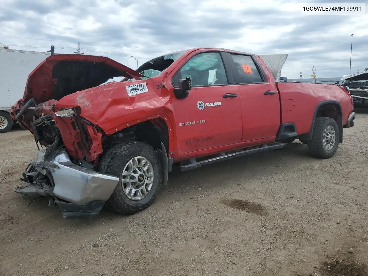 2021 Chevrolet Silverado C2500 Heavy Duty VIN: 1GC5WLE74MF199911 Lot: 70684184