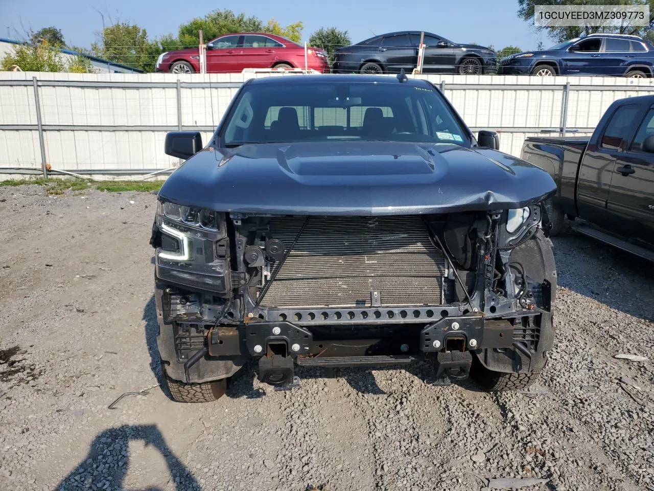 2021 Chevrolet Silverado K1500 Rst VIN: 1GCUYEED3MZ309773 Lot: 70892124