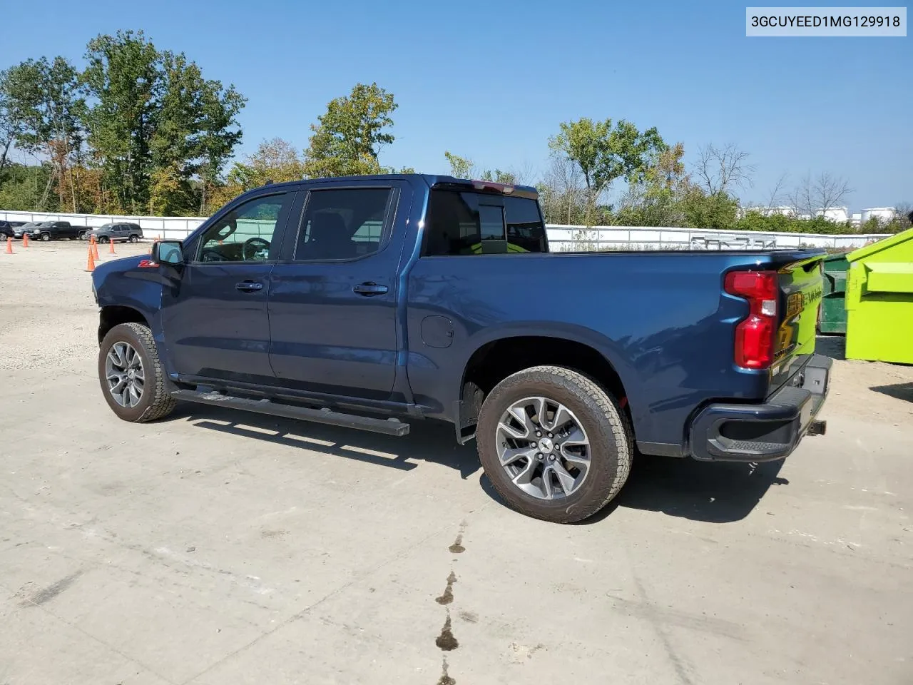 2021 Chevrolet Silverado K1500 Rst VIN: 3GCUYEED1MG129918 Lot: 70955564