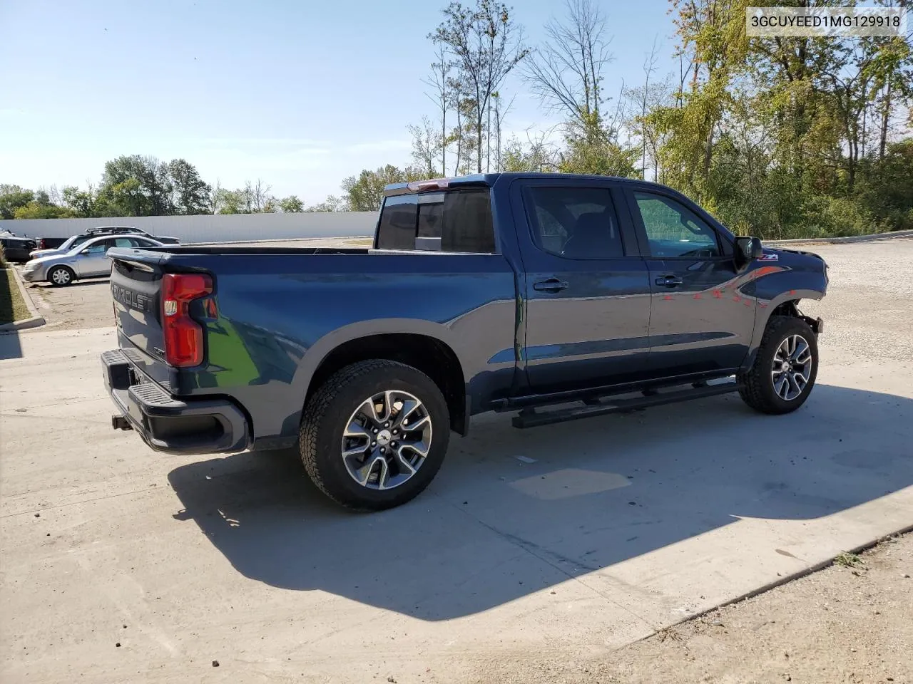 2021 Chevrolet Silverado K1500 Rst VIN: 3GCUYEED1MG129918 Lot: 70955564