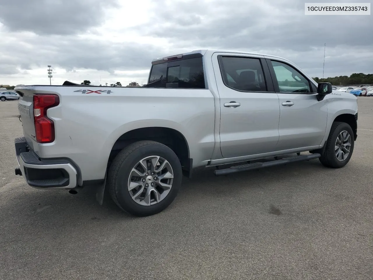 2021 Chevrolet Silverado K1500 Rst VIN: 1GCUYEED3MZ335743 Lot: 70964664