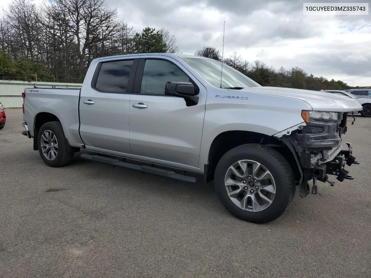 2021 Chevrolet Silverado K1500 Rst VIN: 1GCUYEED3MZ335743 Lot: 70964664