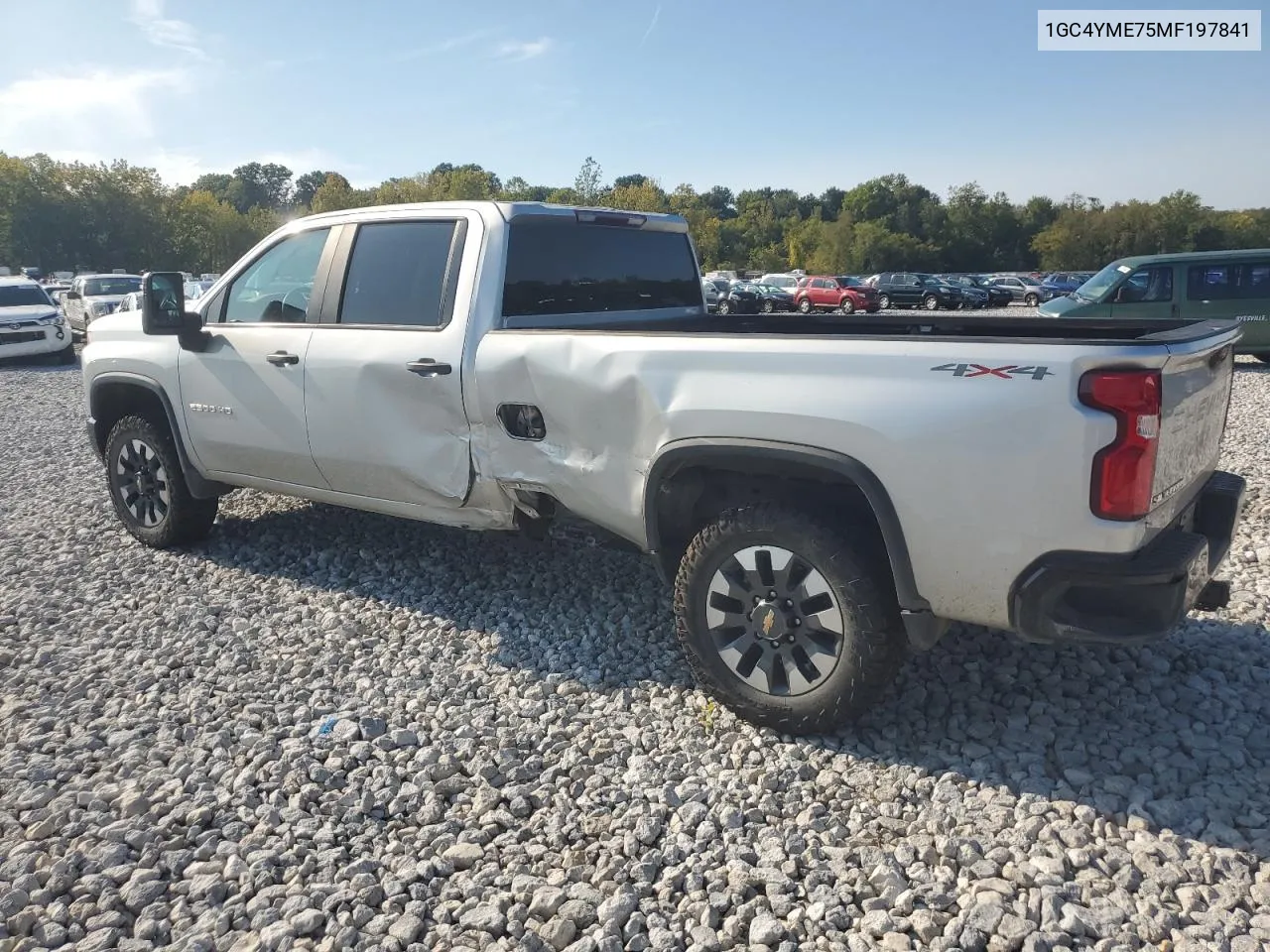 2021 Chevrolet Silverado K2500 Custom VIN: 1GC4YME75MF197841 Lot: 71011314