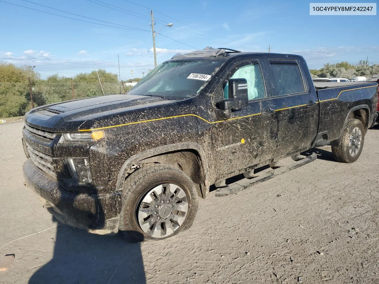 2021 Chevrolet Silverado K2500 Heavy Duty Ltz VIN: 1GC4YPEY8MF242247 Lot: 71067094