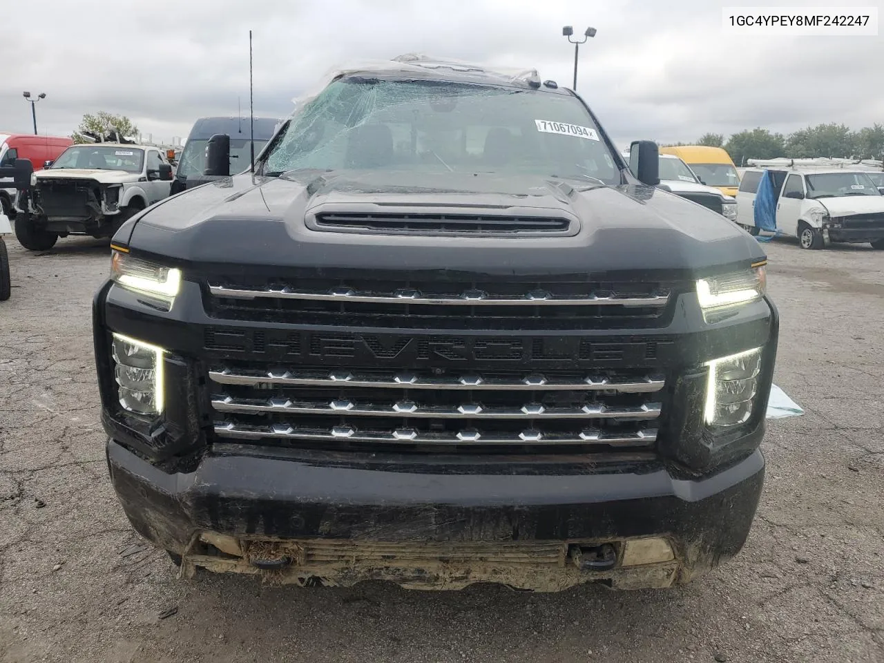 2021 Chevrolet Silverado K2500 Heavy Duty Ltz VIN: 1GC4YPEY8MF242247 Lot: 71067094