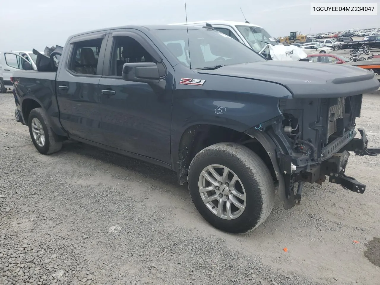 2021 Chevrolet Silverado K1500 Rst VIN: 1GCUYEED4MZ234047 Lot: 71186344