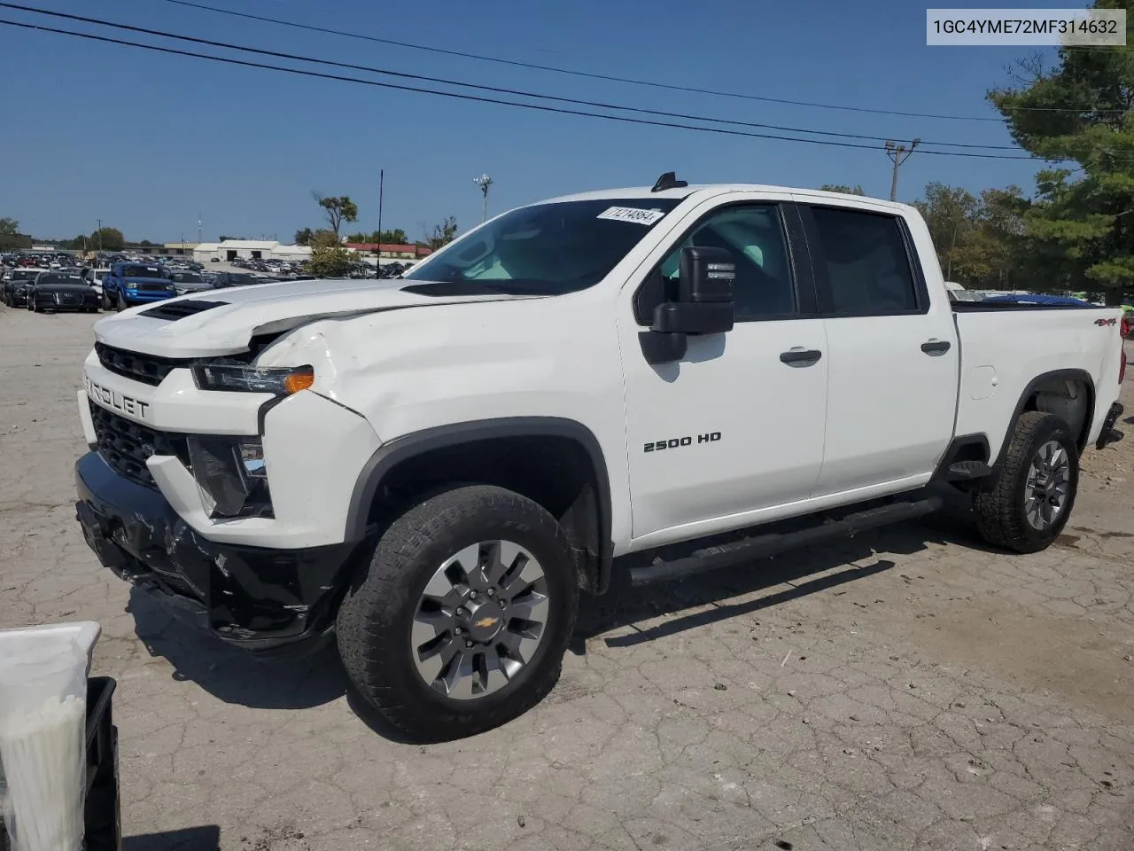 2021 Chevrolet Silverado K2500 Custom VIN: 1GC4YME72MF314632 Lot: 71214864