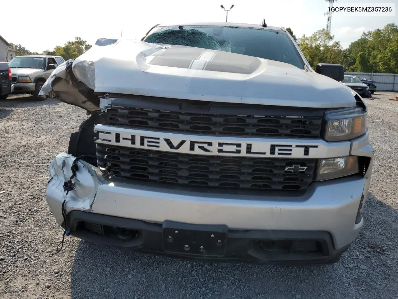 2021 Chevrolet Silverado K1500 Custom VIN: 1GCPYBEK5MZ357236 Lot: 71229634