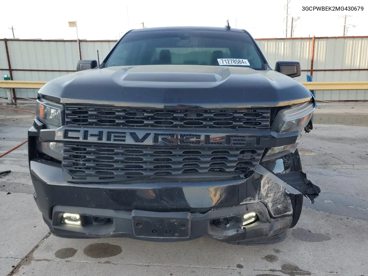 2021 Chevrolet Silverado C1500 Custom VIN: 3GCPWBEK2MG430679 Lot: 71278584