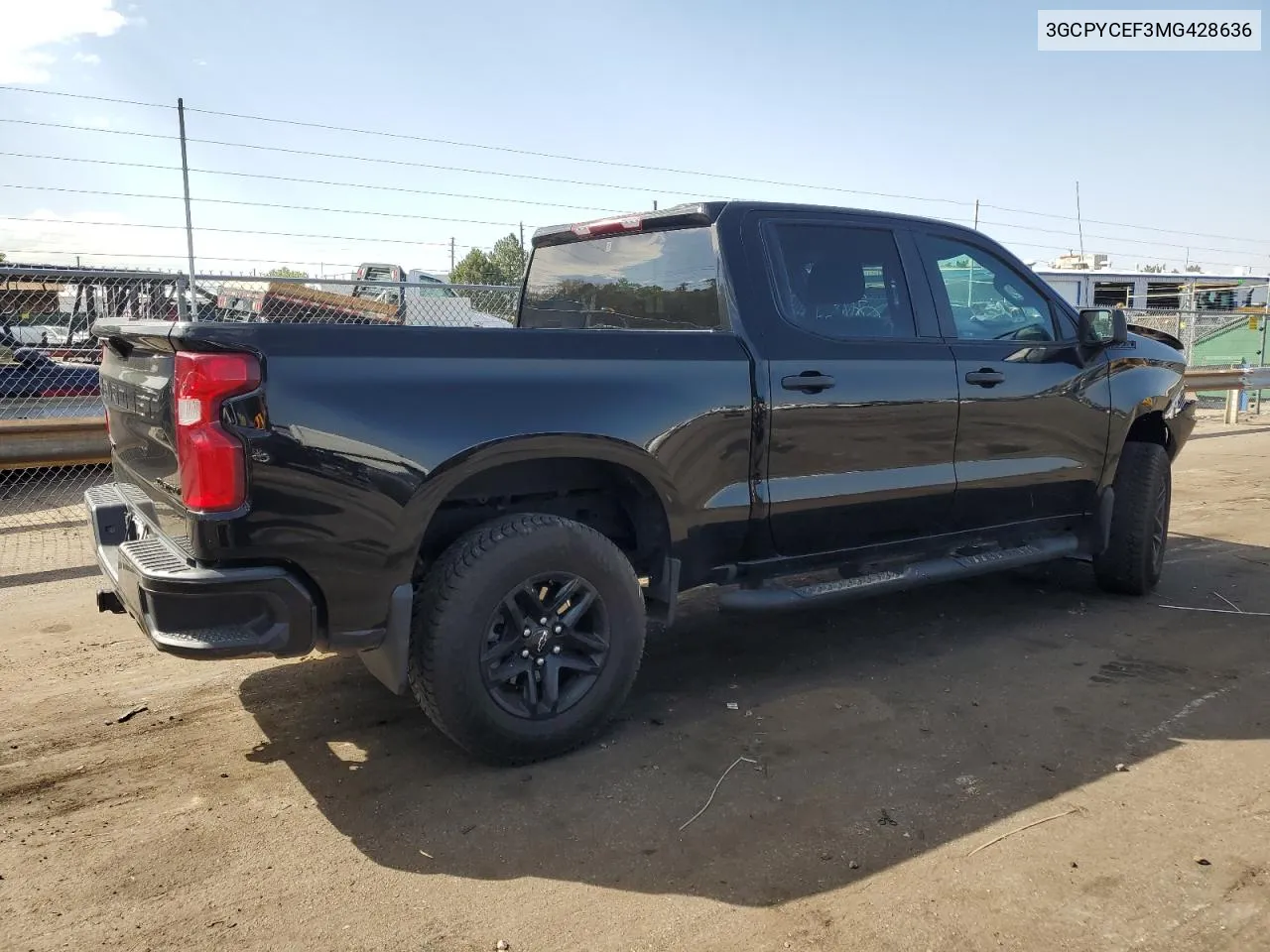 2021 Chevrolet Silverado K1500 Trail Boss Custom VIN: 3GCPYCEF3MG428636 Lot: 71313524