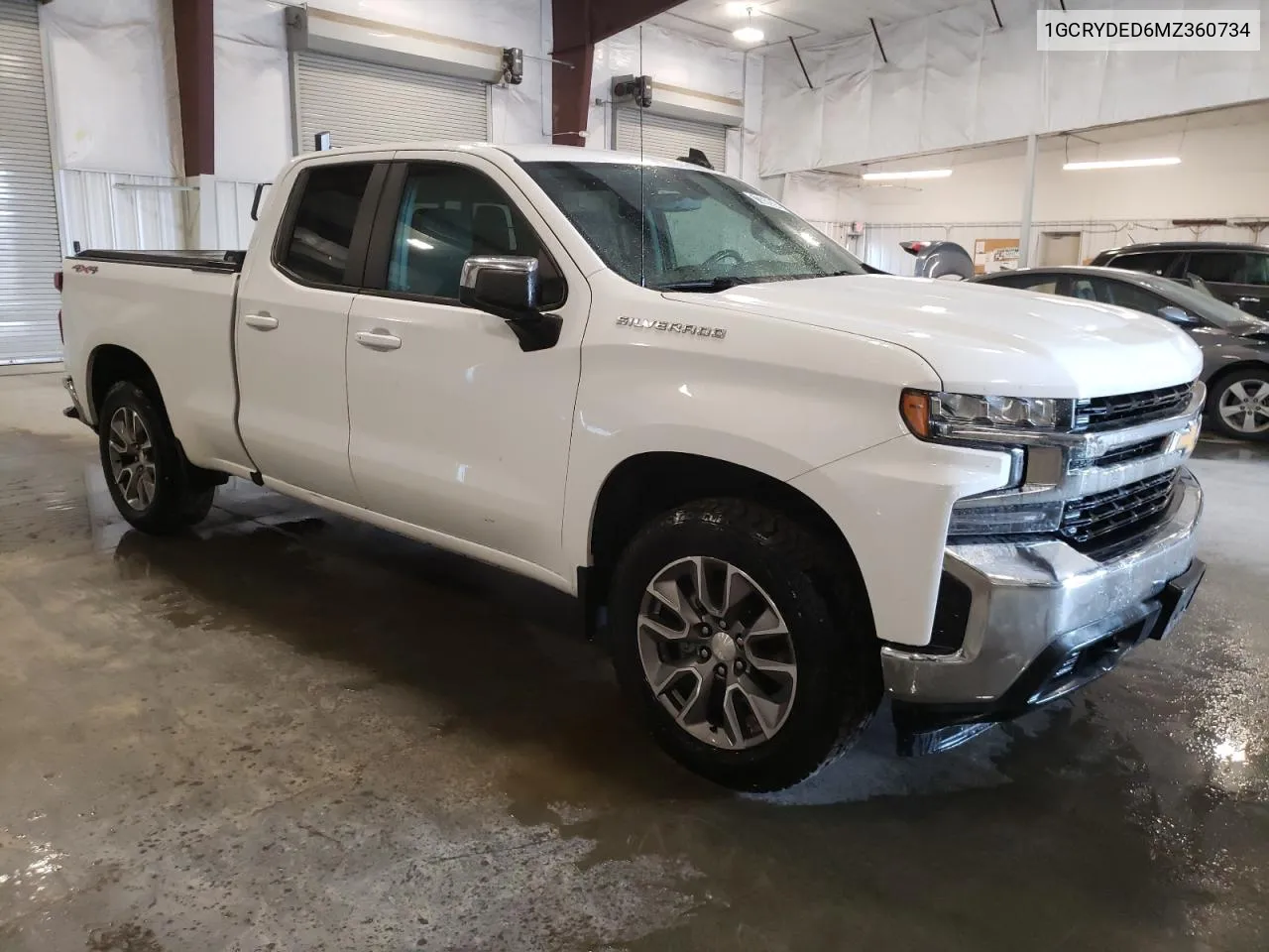 2021 Chevrolet Silverado K1500 Lt VIN: 1GCRYDED6MZ360734 Lot: 71352094