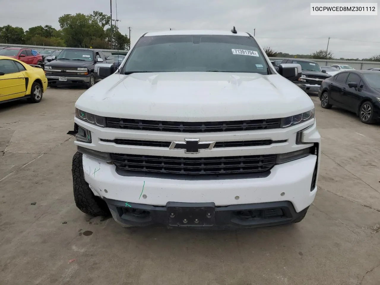 2021 Chevrolet Silverado C1500 Lt VIN: 1GCPWCED8MZ301112 Lot: 71391704