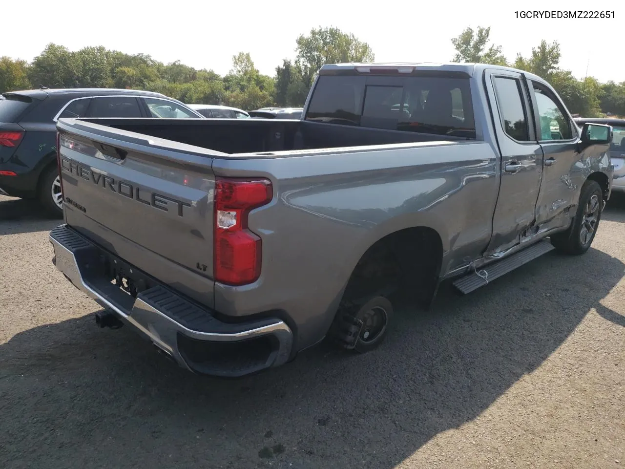 2021 Chevrolet Silverado K1500 Lt VIN: 1GCRYDED3MZ222651 Lot: 71393954