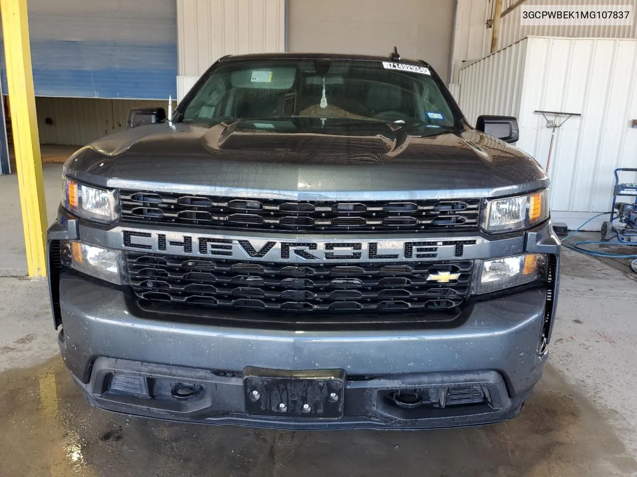 2021 Chevrolet Silverado C1500 Custom VIN: 3GCPWBEK1MG107837 Lot: 71492934