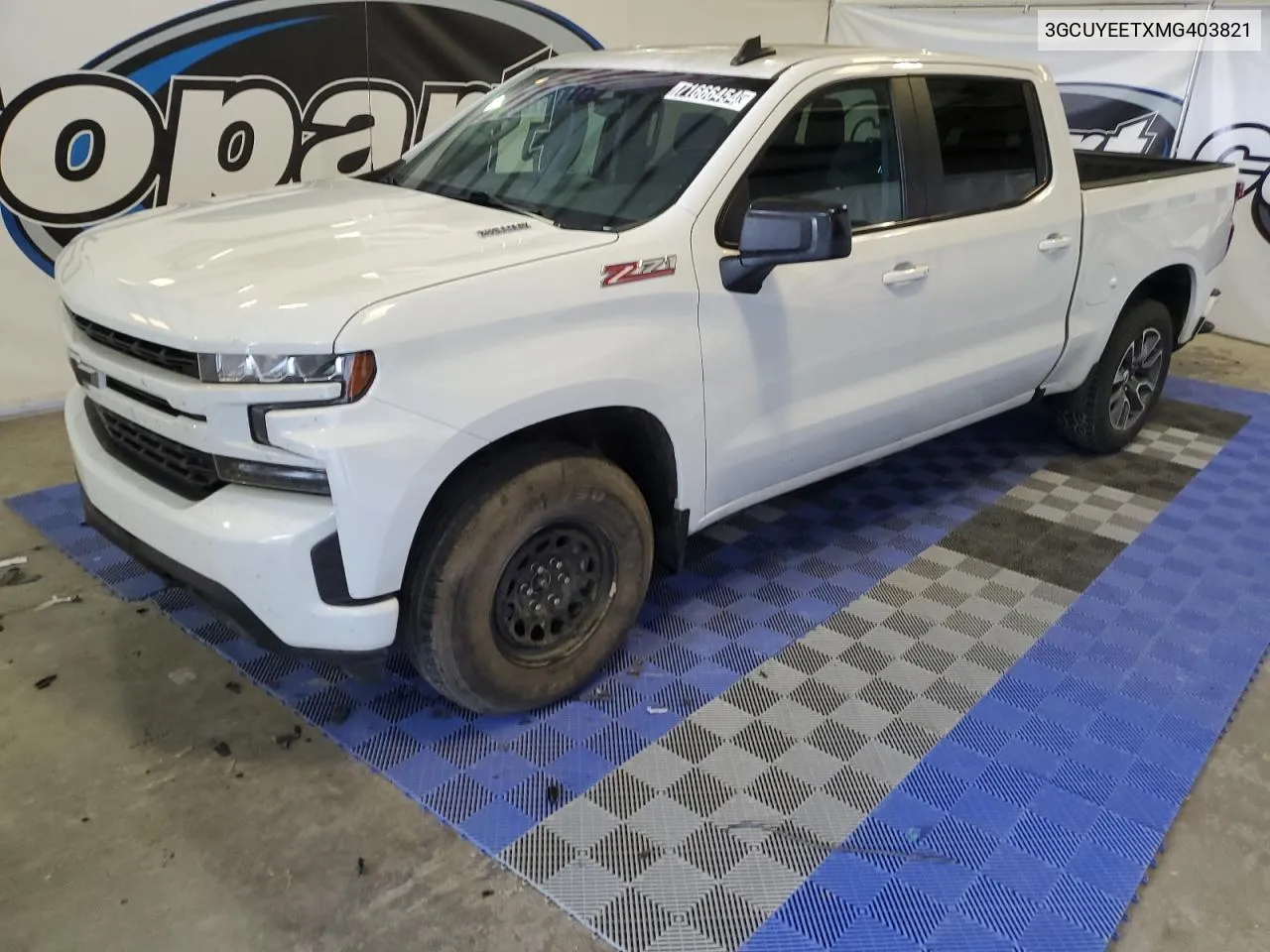 2021 Chevrolet Silverado K1500 Rst VIN: 3GCUYEETXMG403821 Lot: 71666454