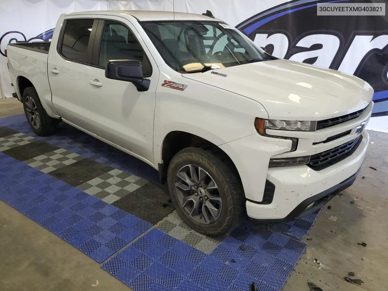 2021 Chevrolet Silverado K1500 Rst VIN: 3GCUYEETXMG403821 Lot: 71666454