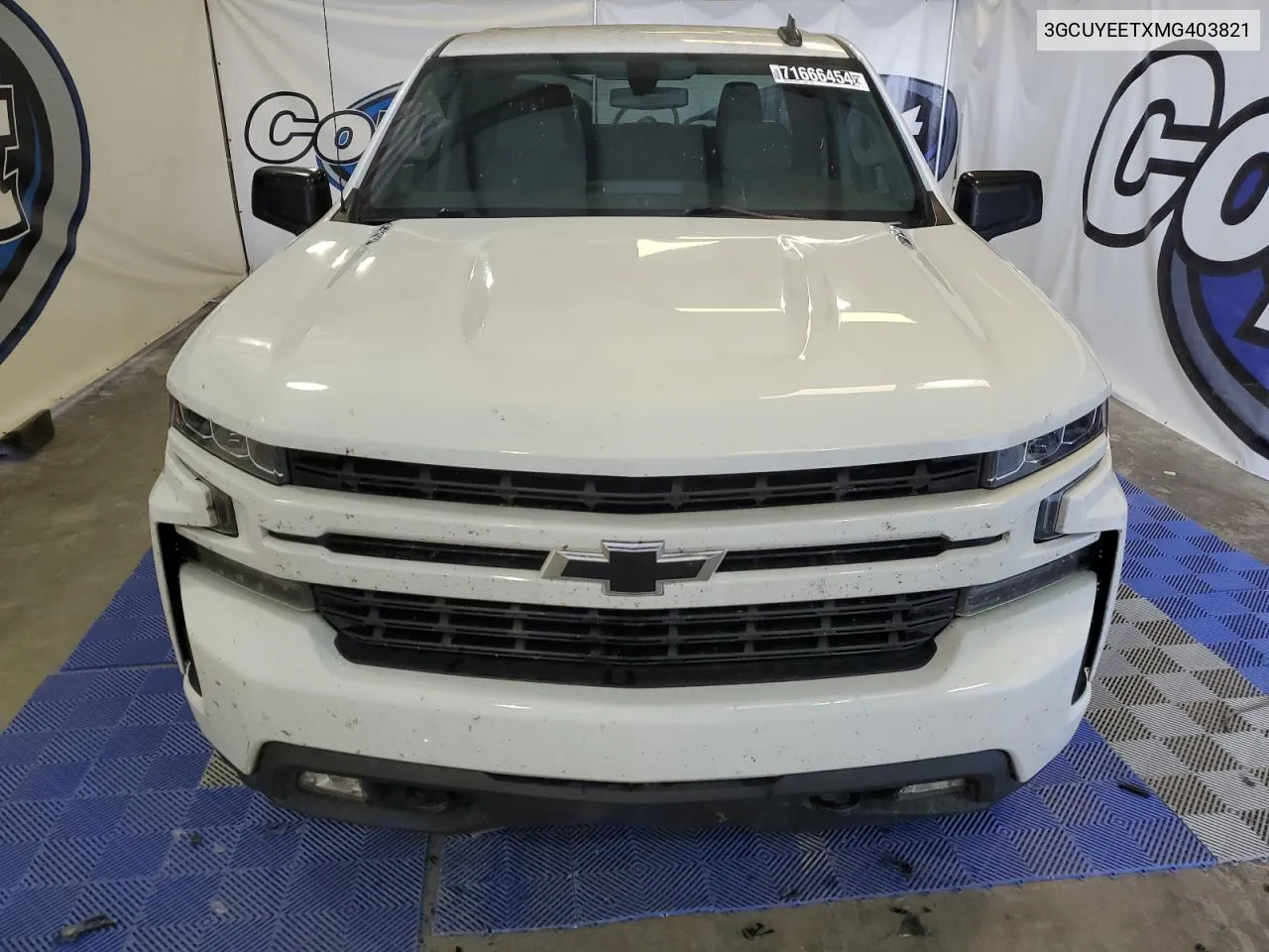 2021 Chevrolet Silverado K1500 Rst VIN: 3GCUYEETXMG403821 Lot: 71666454