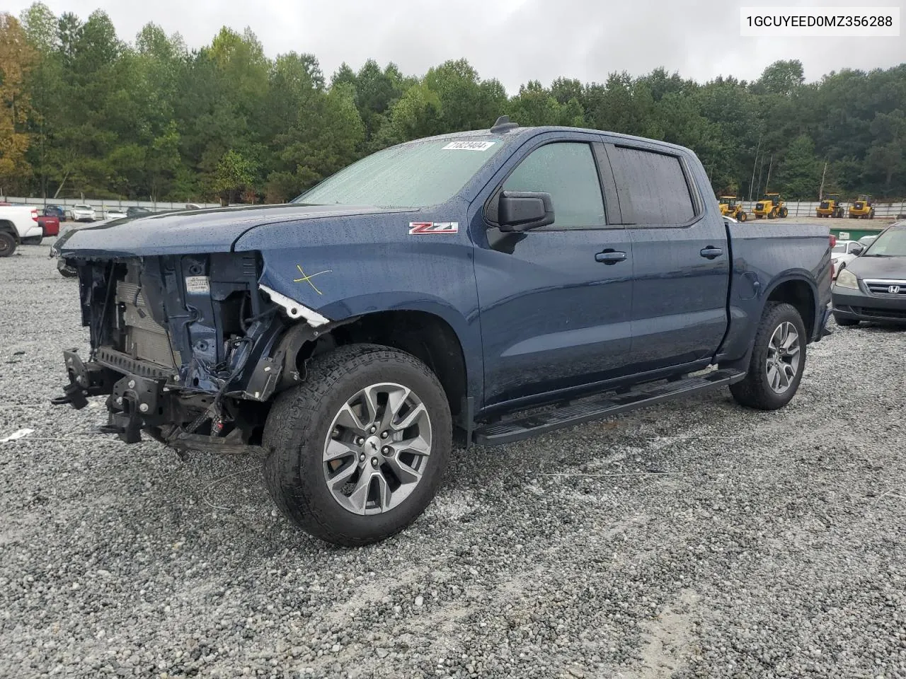 2021 Chevrolet Silverado K1500 Rst VIN: 1GCUYEED0MZ356288 Lot: 71823404