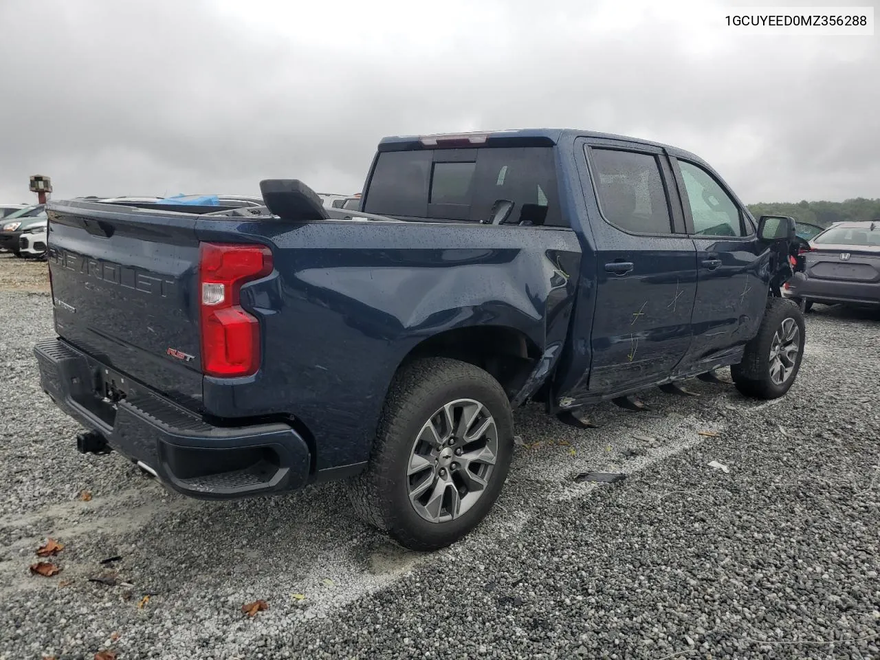 2021 Chevrolet Silverado K1500 Rst VIN: 1GCUYEED0MZ356288 Lot: 71823404