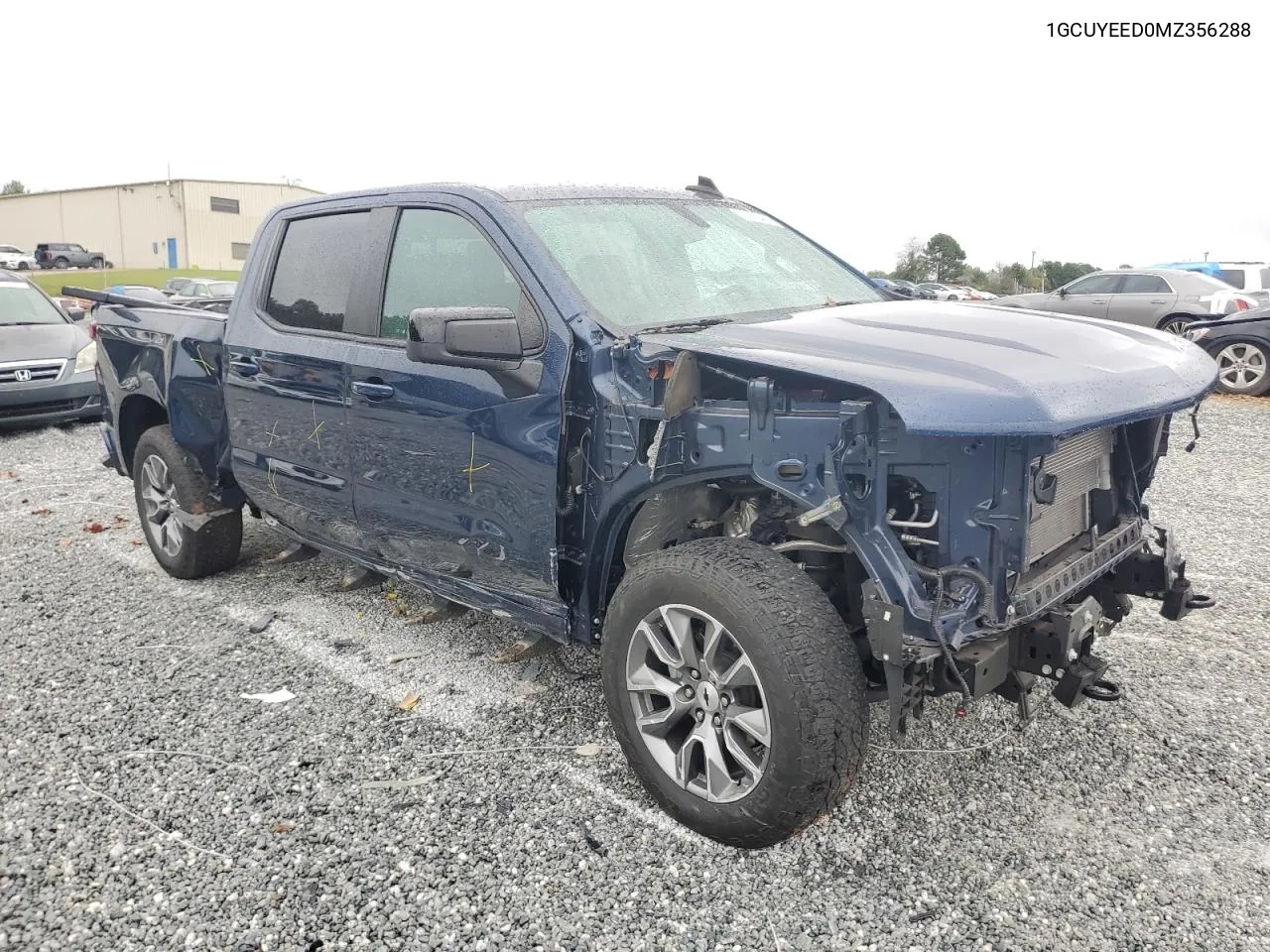 2021 Chevrolet Silverado K1500 Rst VIN: 1GCUYEED0MZ356288 Lot: 71823404