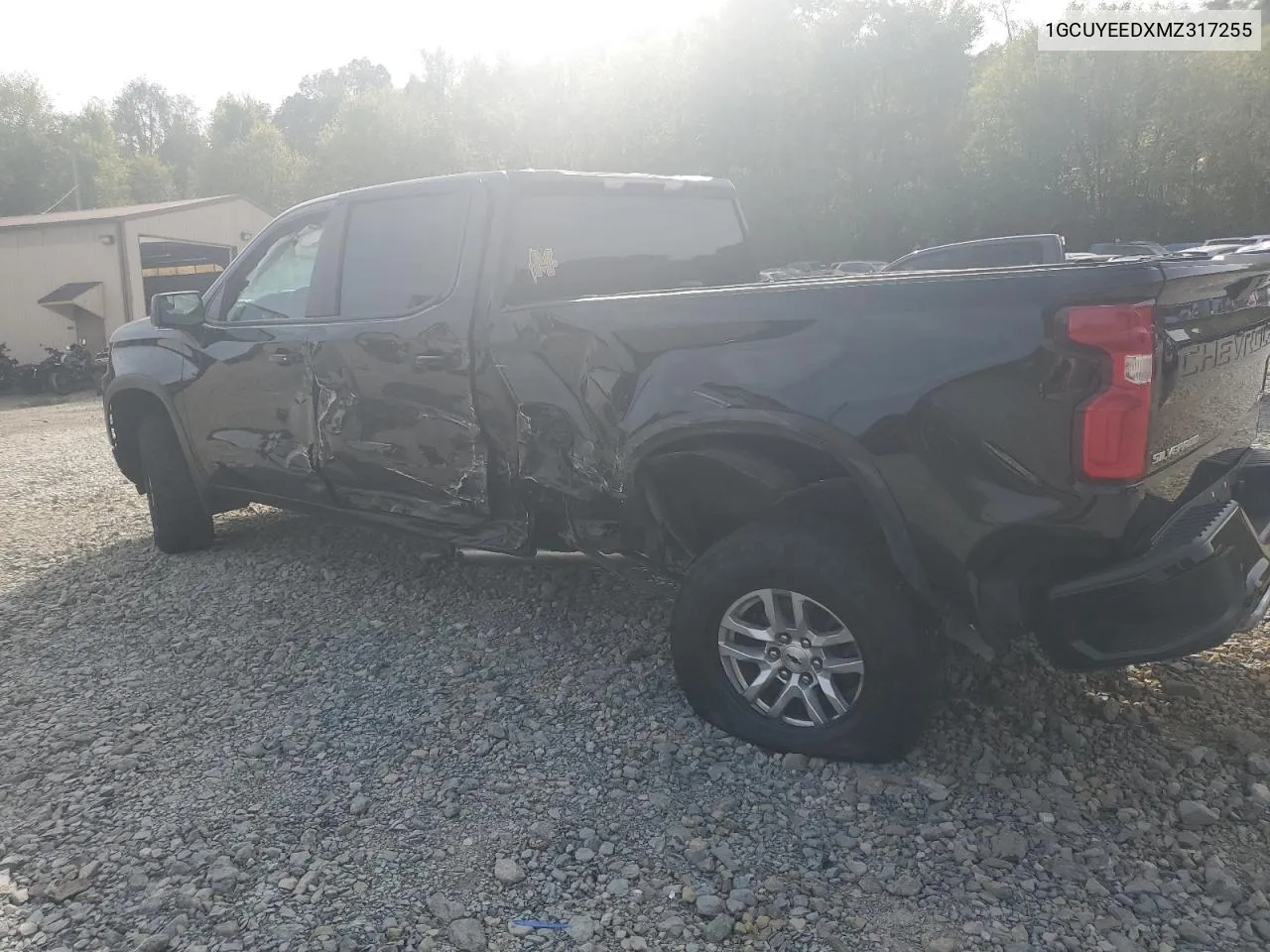 2021 Chevrolet Silverado K1500 Rst VIN: 1GCUYEEDXMZ317255 Lot: 71839034