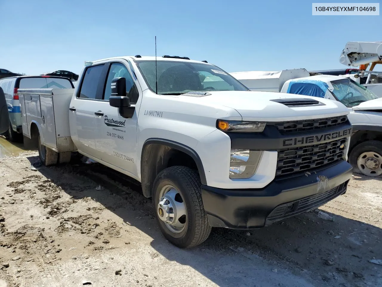 2021 Chevrolet Silverado K3500 VIN: 1GB4YSEYXMF104698 Lot: 71943064