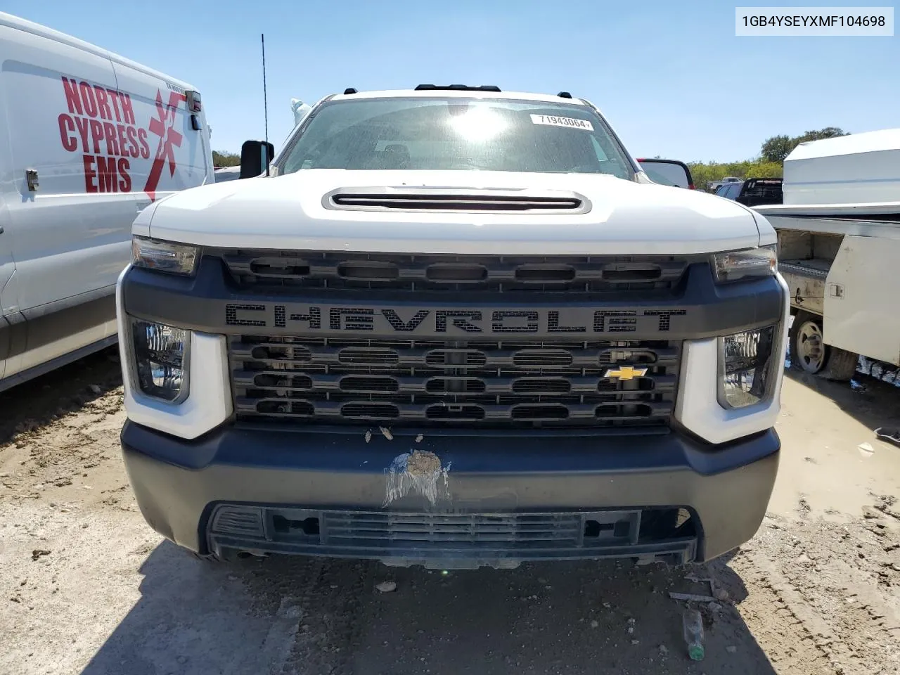 2021 Chevrolet Silverado K3500 VIN: 1GB4YSEYXMF104698 Lot: 71943064