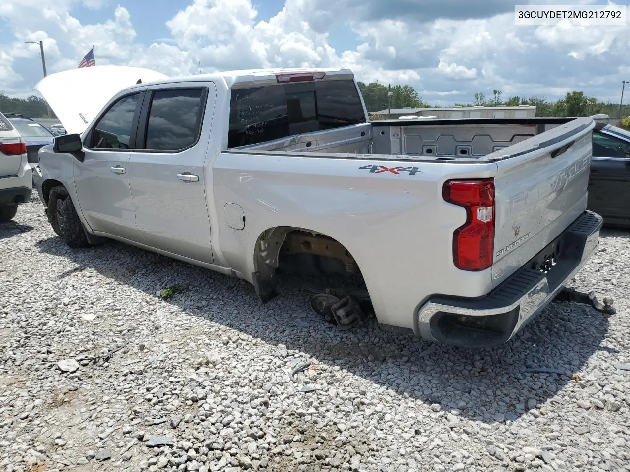 2021 Chevrolet Silverado K1500 Lt VIN: 3GCUYDET2MG212792 Lot: 72197924