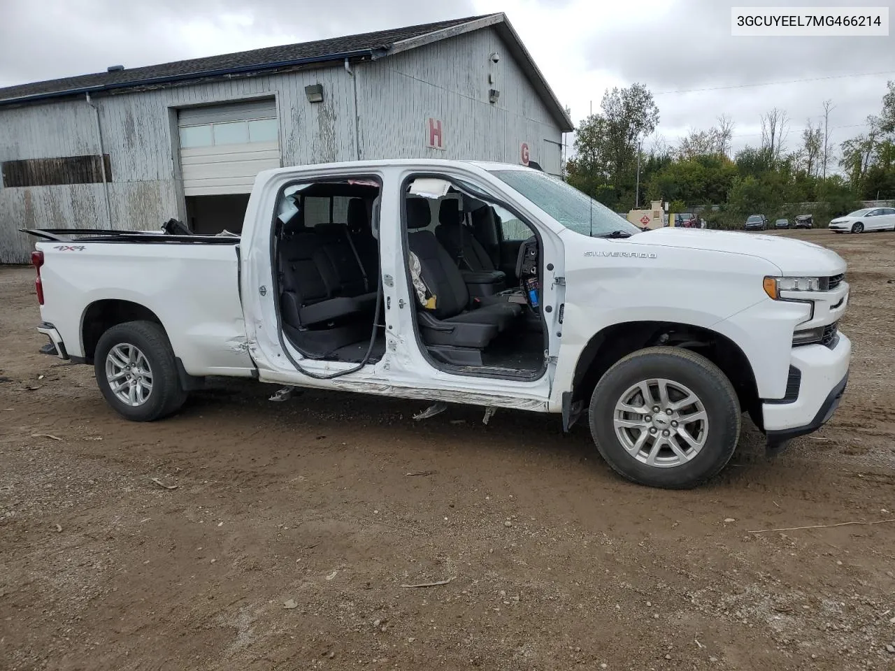 2021 Chevrolet Silverado K1500 Rst VIN: 3GCUYEEL7MG466214 Lot: 72216814