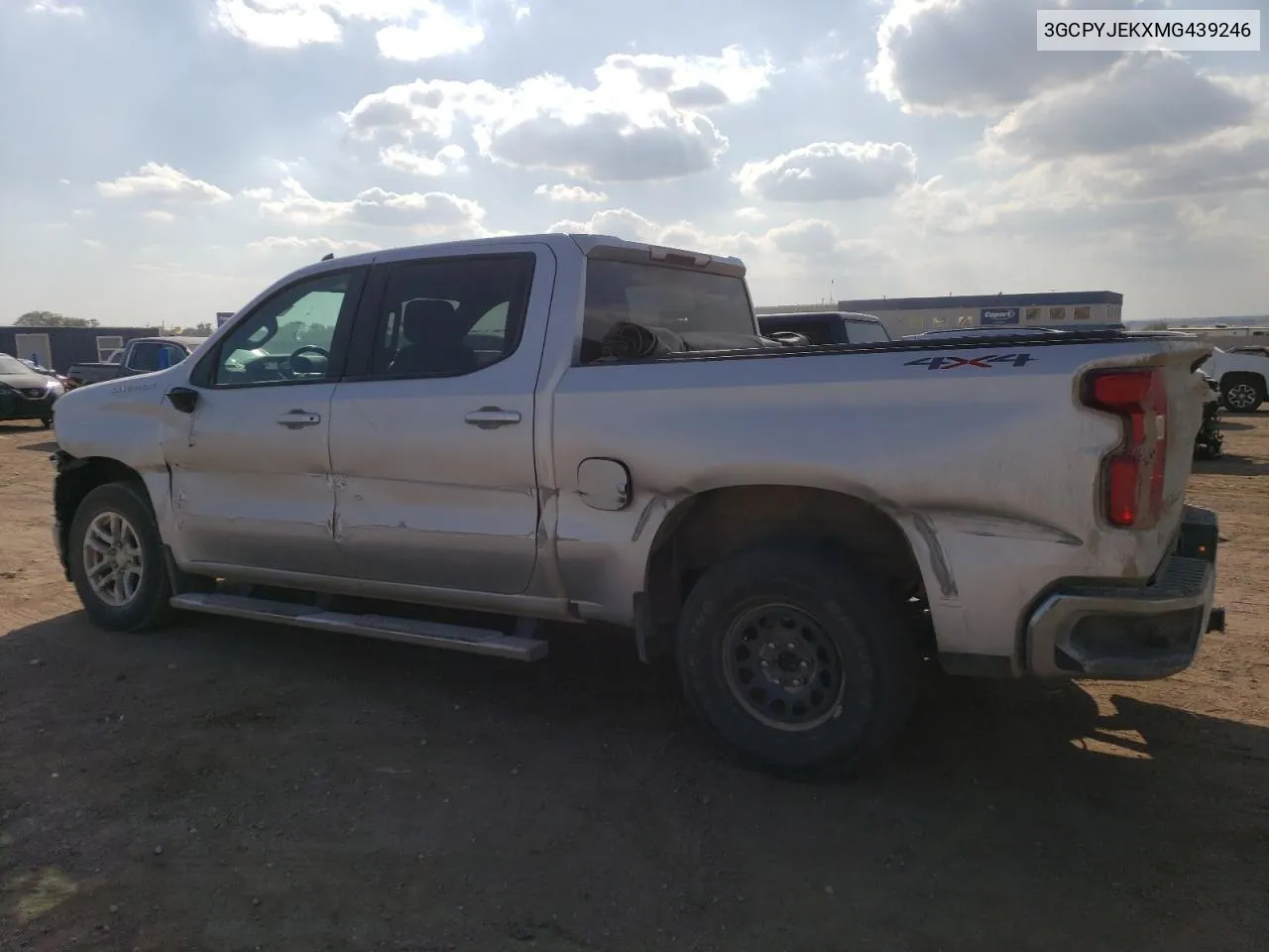 2021 Chevrolet Silverado K1500 Lt VIN: 3GCPYJEKXMG439246 Lot: 72227404