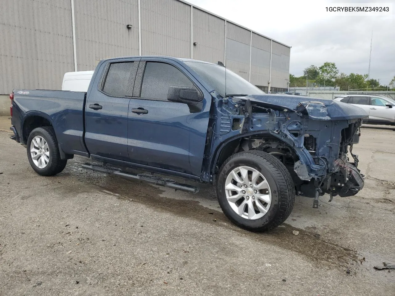 2021 Chevrolet Silverado K1500 Custom VIN: 1GCRYBEK5MZ349243 Lot: 72430614