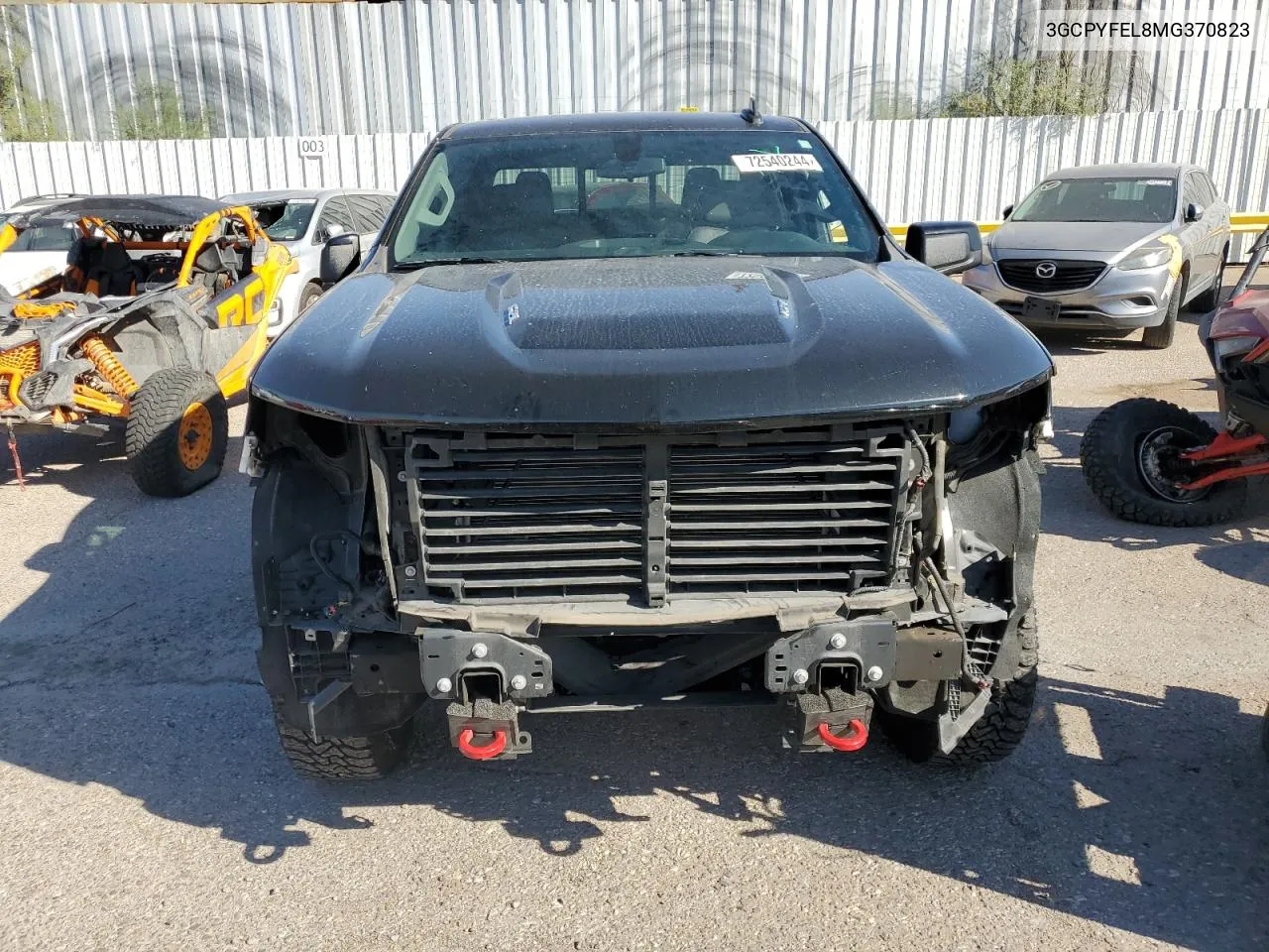 2021 Chevrolet Silverado K1500 Lt Trail Boss VIN: 3GCPYFEL8MG370823 Lot: 72540244