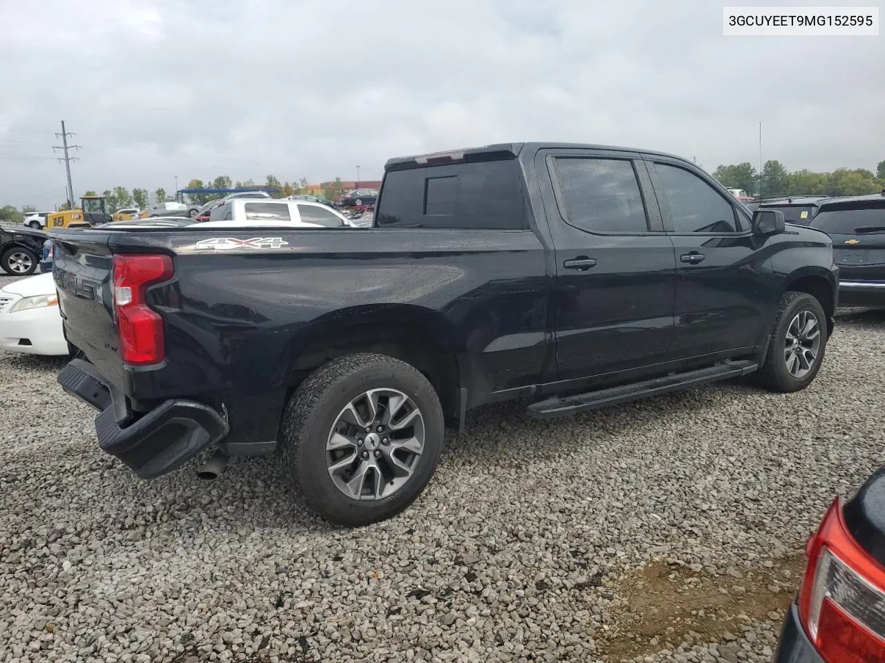 2021 Chevrolet Silverado K1500 Rst VIN: 3GCUYEET9MG152595 Lot: 72560604