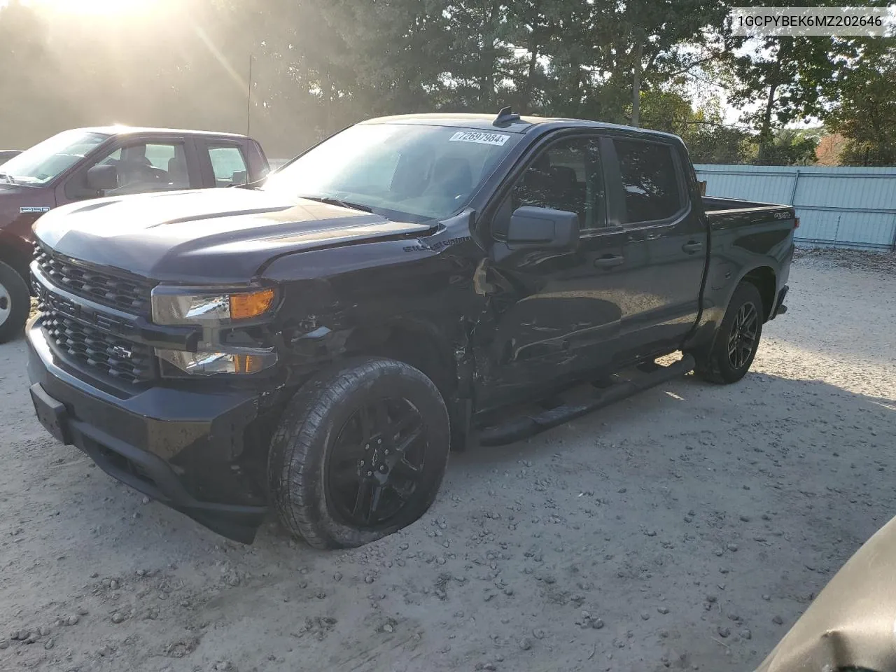 2021 Chevrolet Silverado K1500 Custom VIN: 1GCPYBEK6MZ202646 Lot: 72697984