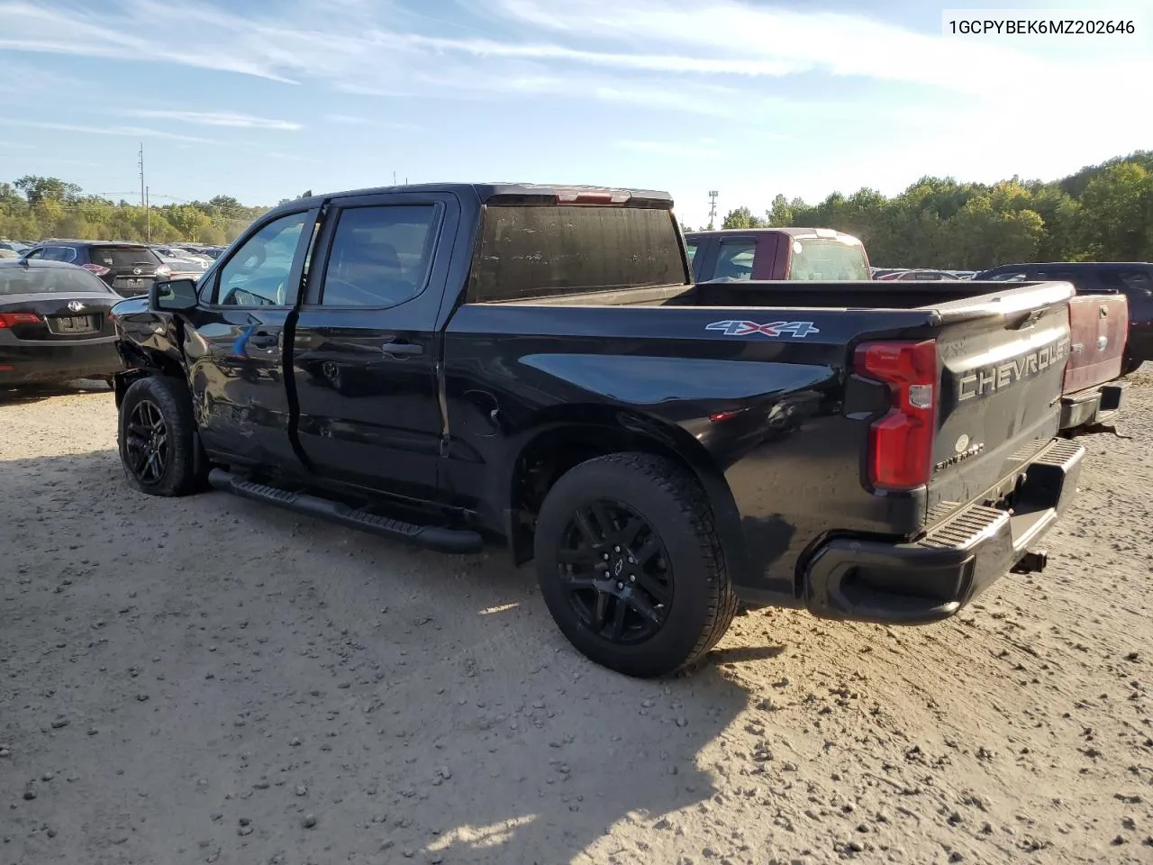 2021 Chevrolet Silverado K1500 Custom VIN: 1GCPYBEK6MZ202646 Lot: 72697984