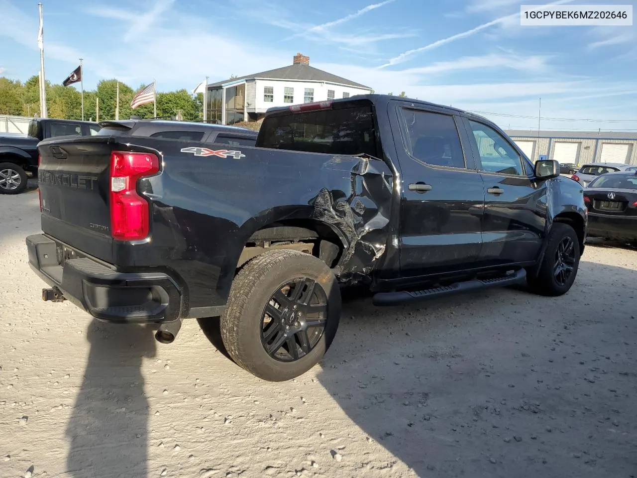 2021 Chevrolet Silverado K1500 Custom VIN: 1GCPYBEK6MZ202646 Lot: 72697984