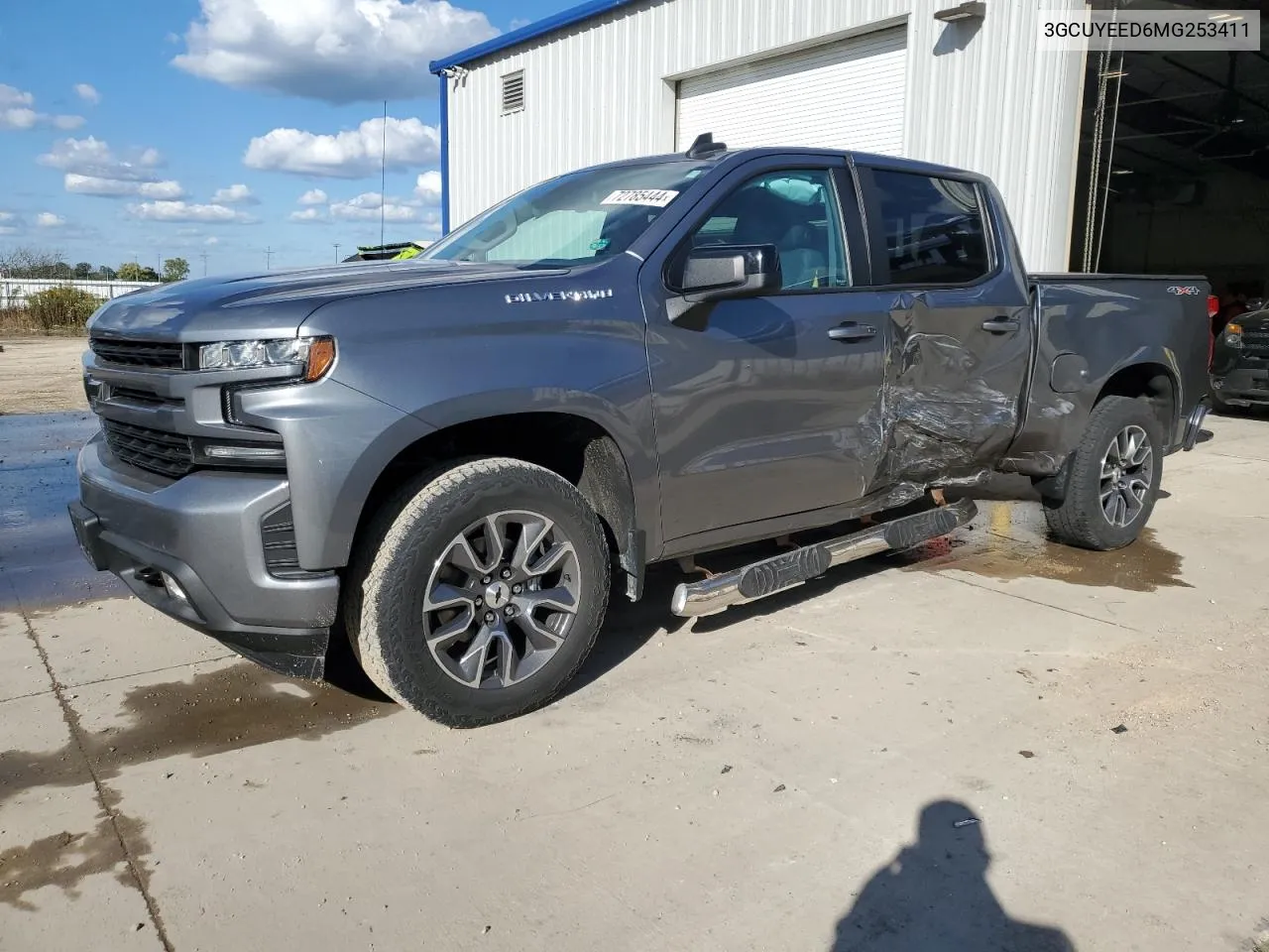 2021 Chevrolet Silverado K1500 Rst VIN: 3GCUYEED6MG253411 Lot: 72785444