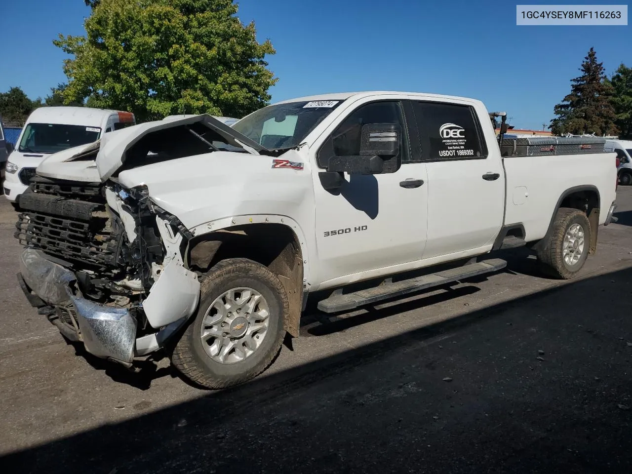 1GC4YSEY8MF116263 2021 Chevrolet Silverado K3500