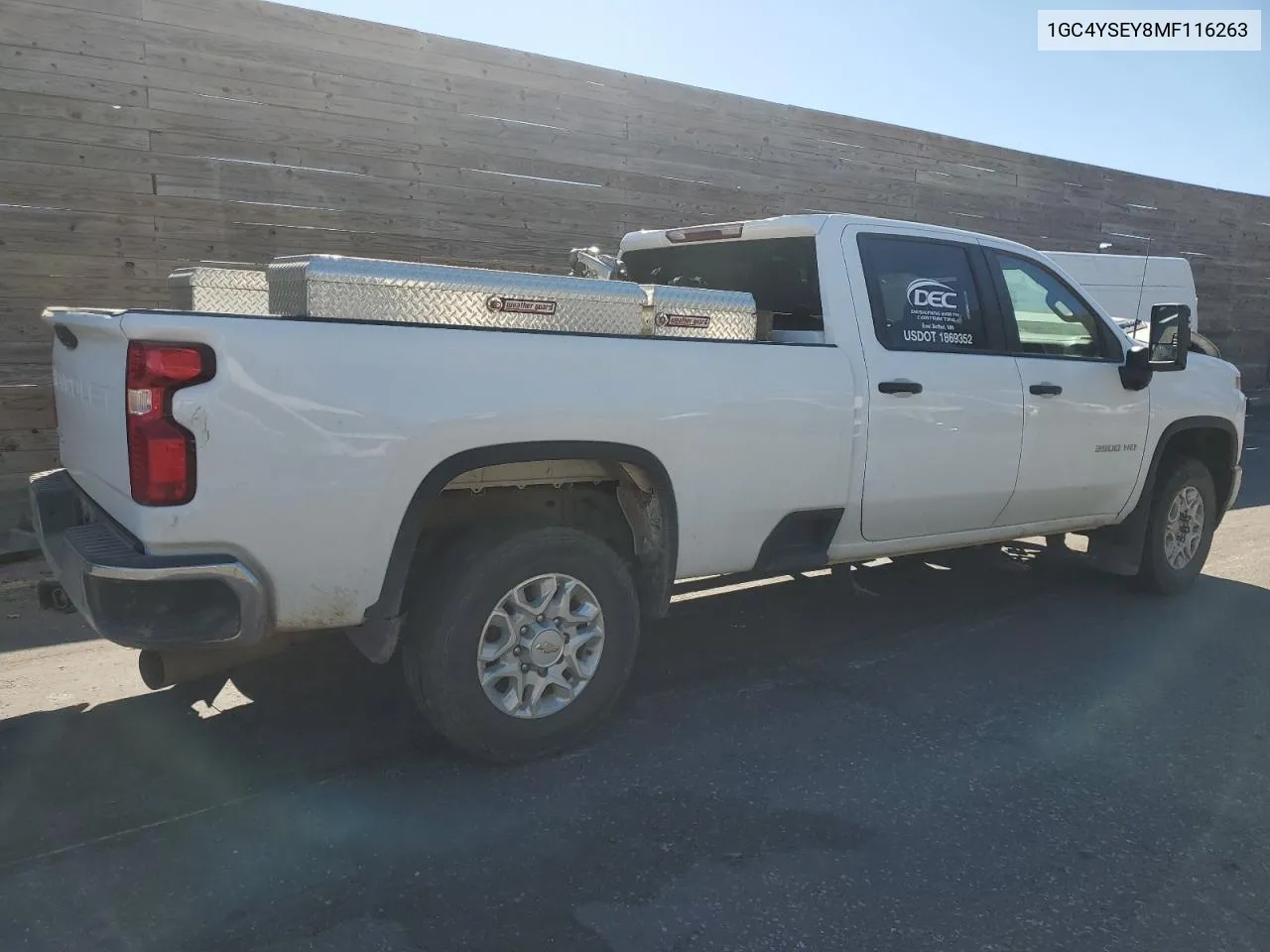 2021 Chevrolet Silverado K3500 VIN: 1GC4YSEY8MF116263 Lot: 72795074