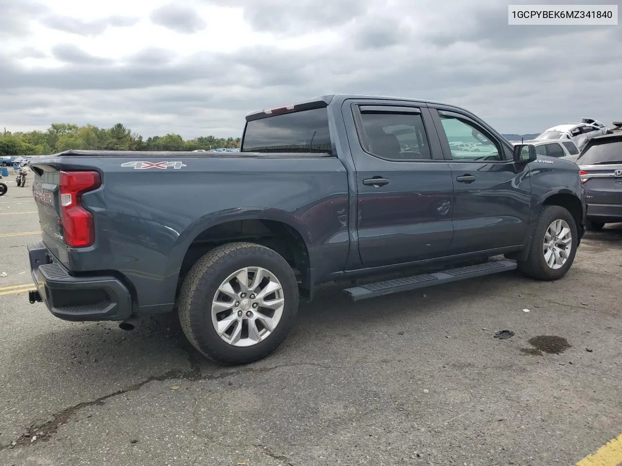 2021 Chevrolet Silverado K1500 Custom VIN: 1GCPYBEK6MZ341840 Lot: 72907374